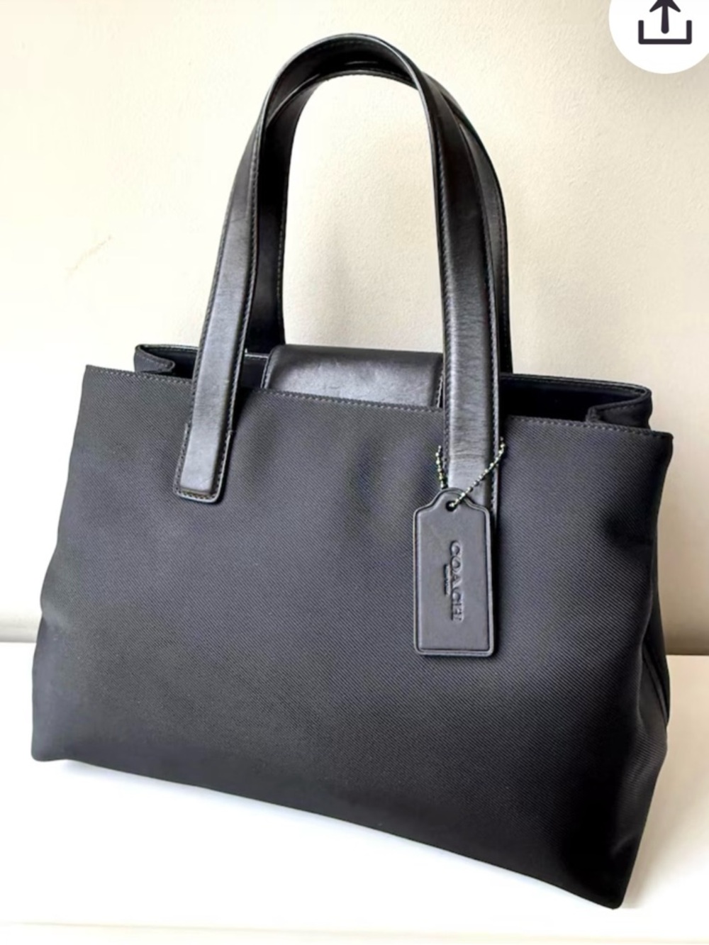 Vintage Coach Mercer Black Satchel